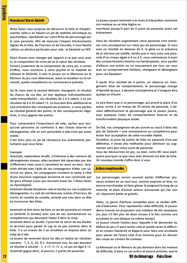 Kit de démarrage et supplément de fiche de personnage Samuel Boyet – Image 4
